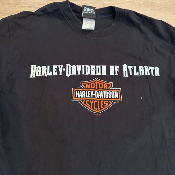 HARLEY DAVIDSON OF ATLANTA MENS BLACK MEDIUM - Picture 3 of 9